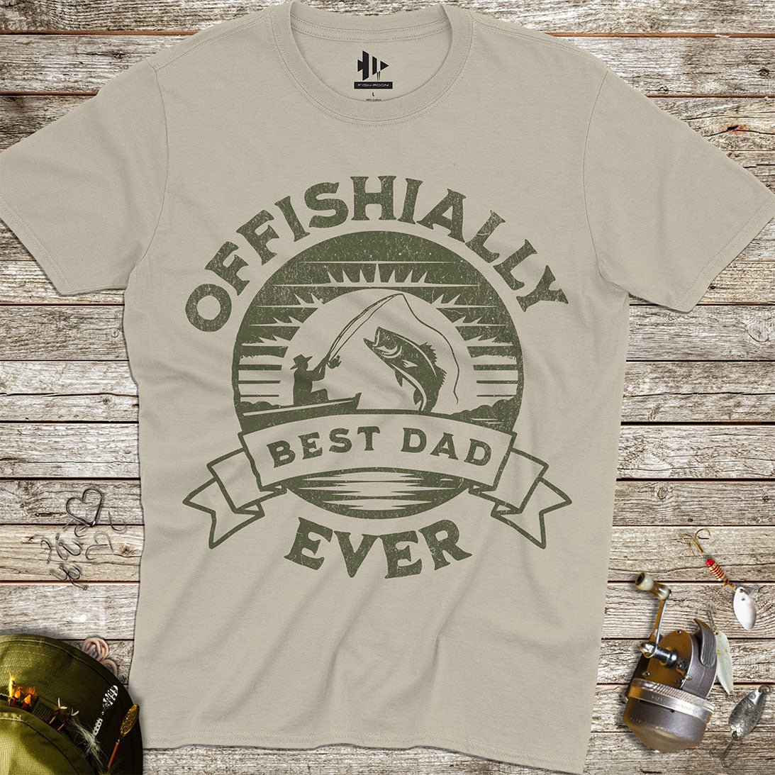Offishially Best Dad Ever Tee - FISH - ROOM LLC