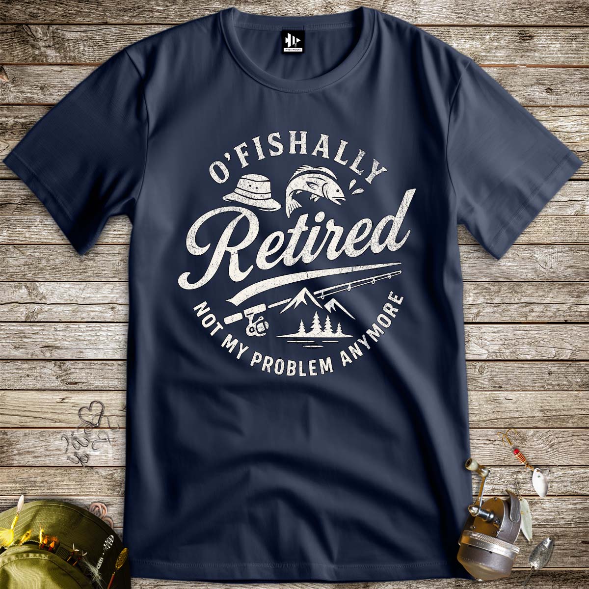 O'Fishally Retired Tee - FISH - ROOM LLC