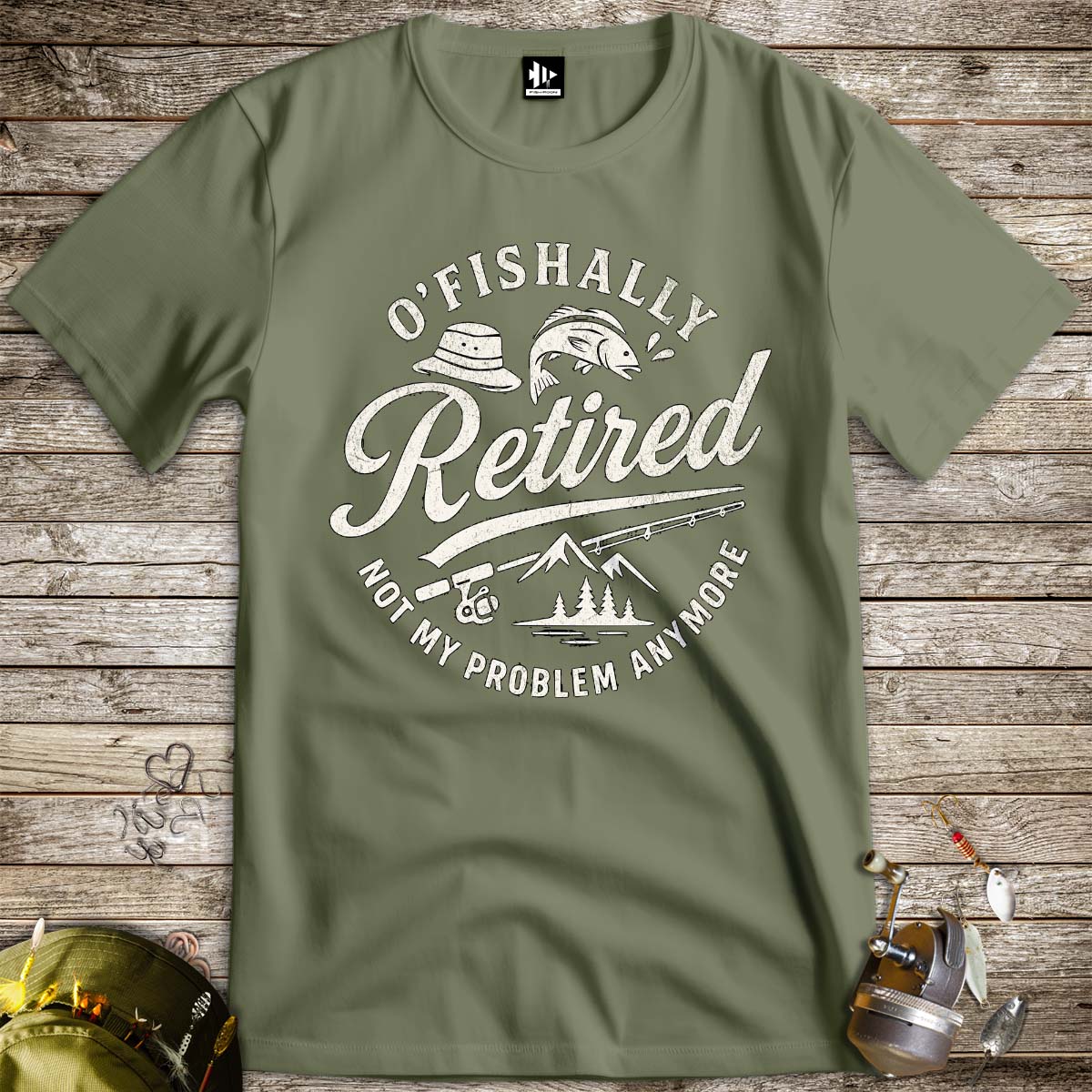 O'Fishally Retired Tee - FISH - ROOM LLC