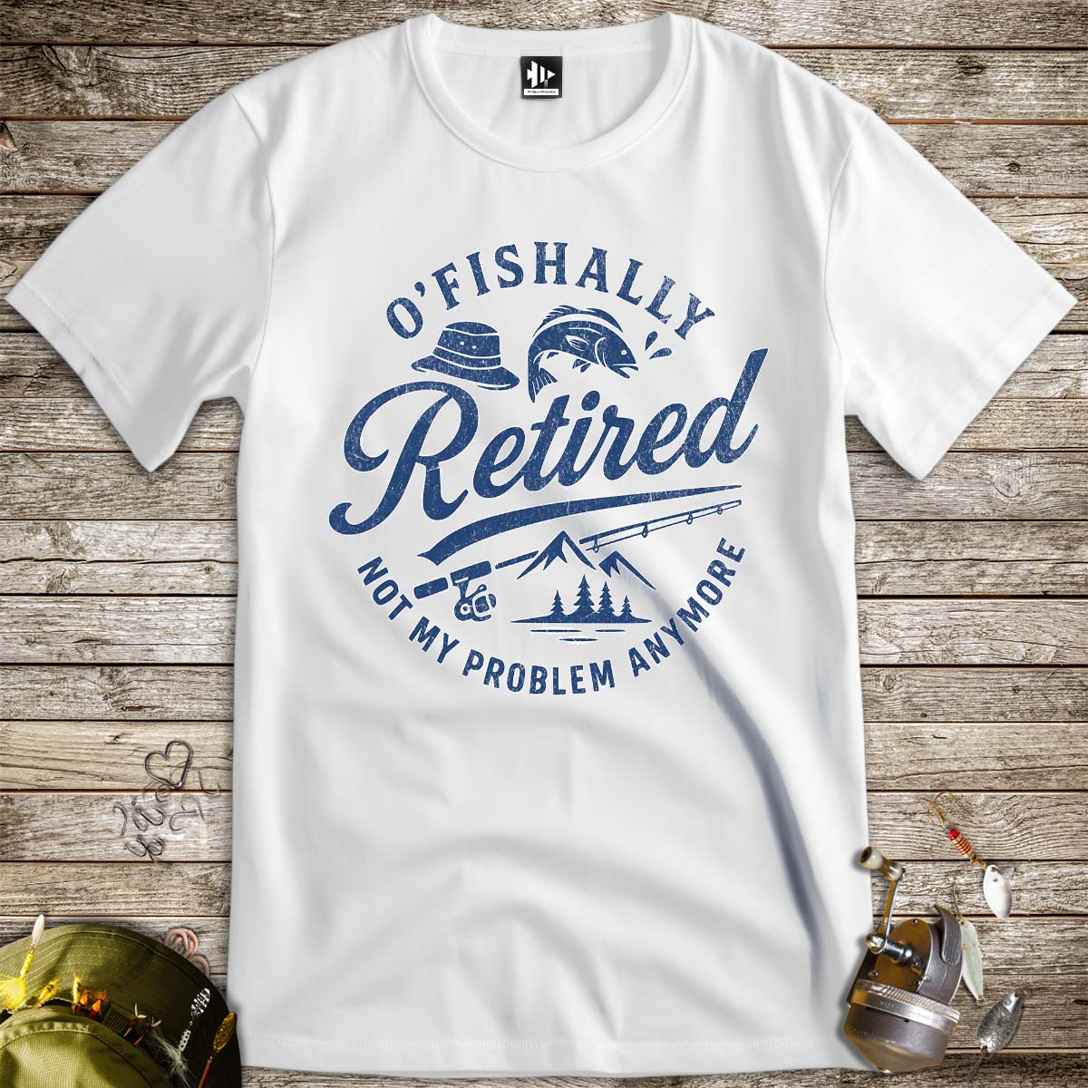 O'Fishally Retired Tee - FISH - ROOM LLC