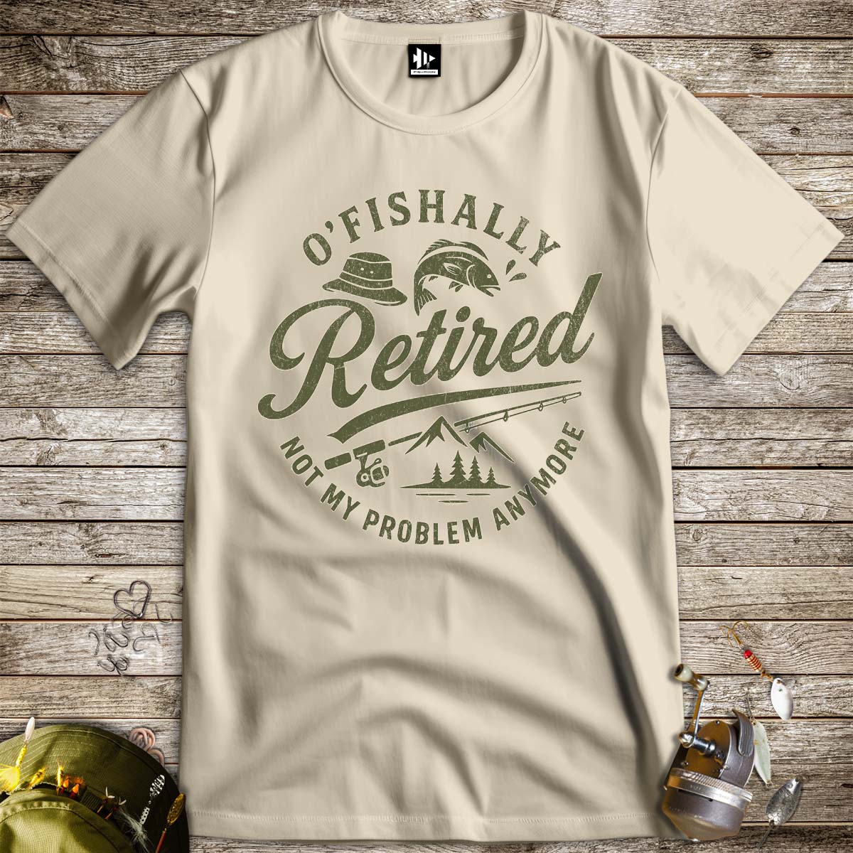 O'Fishally Retired Tee - FISH - ROOM LLC