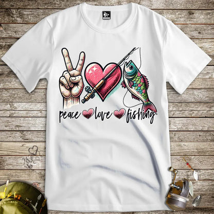 Peace Love Fishing Tee - FISH - ROOM LLC