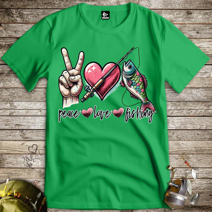 Peace Love Fishing Tee - FISH - ROOM LLC