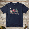 Navy, Peace Love Fishing Tee for Kids – fish-room