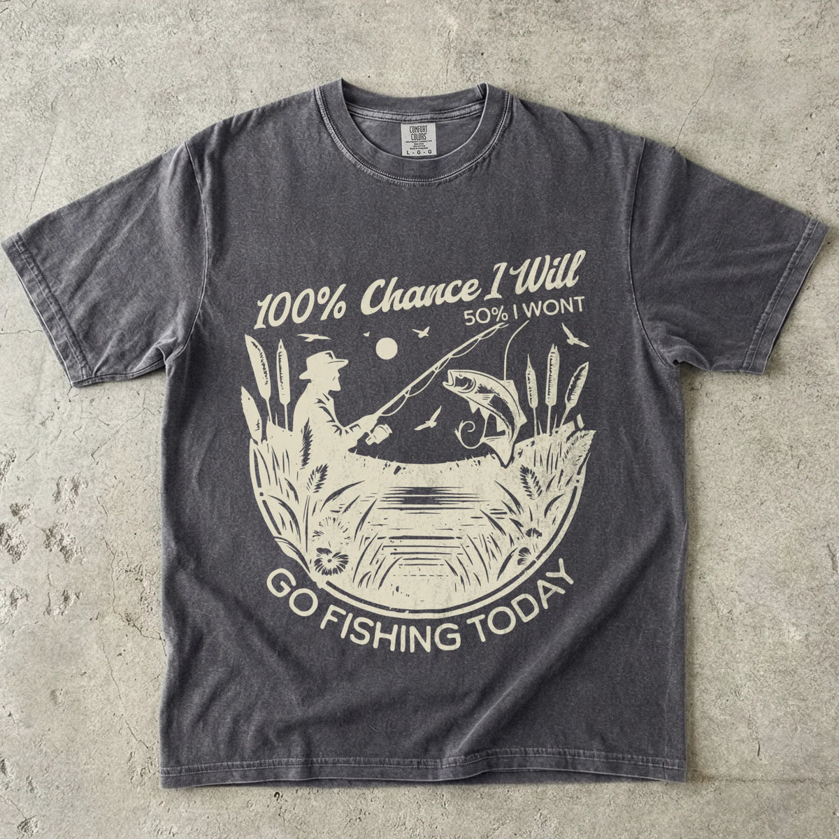 100% Fishing Day T-Shirt