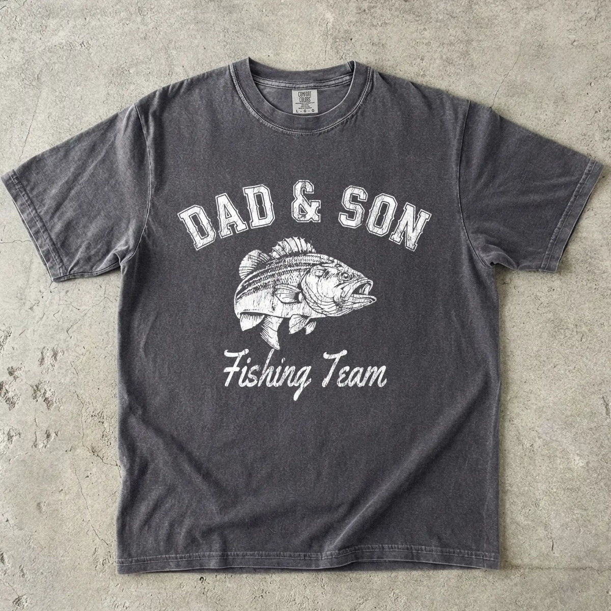 Dad and Son Fishing Team Tee