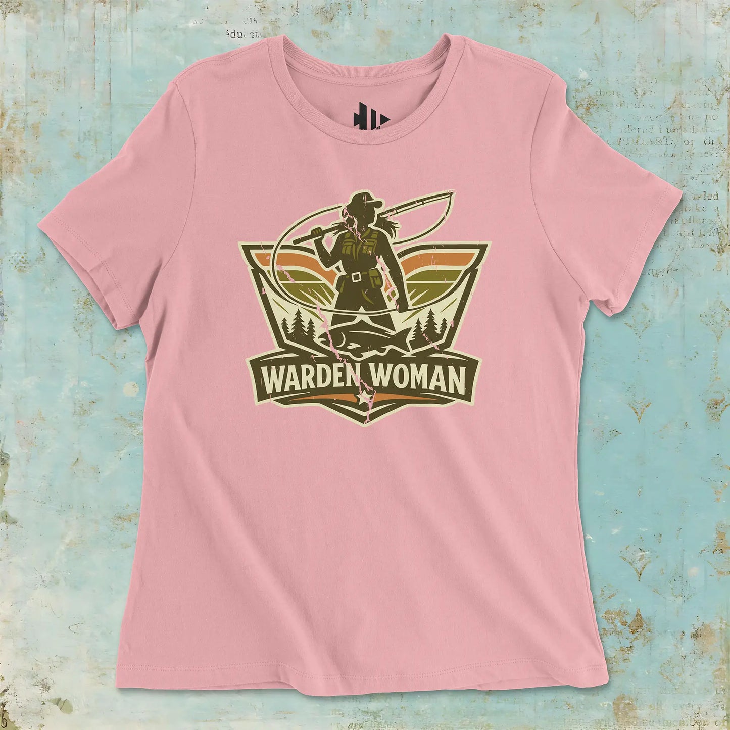 Pink, Warden Woman Ladies’ Tee – fish-room