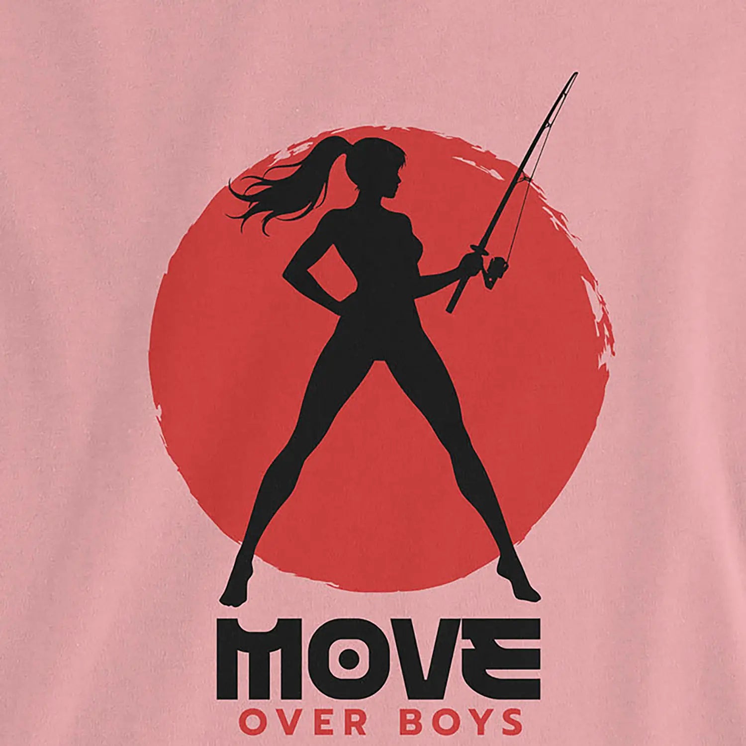 Pink, Move Over Boys Ladies’ Tee – fish-room