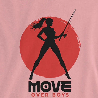 Pink, Move Over Boys Ladies’ Tee – fish-room