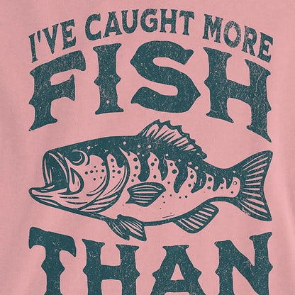 Pink, I've Caught More Fish Ladies’ Tee – fish-room