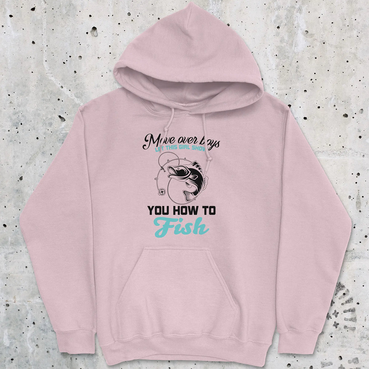 Light Pink, Move Over Boys! Hoodie – fish-room