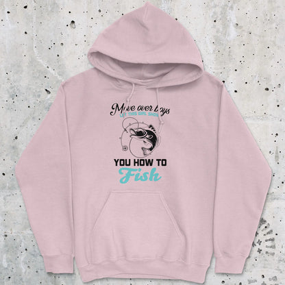 Light Pink, Move Over Boys! Hoodie – fish-room