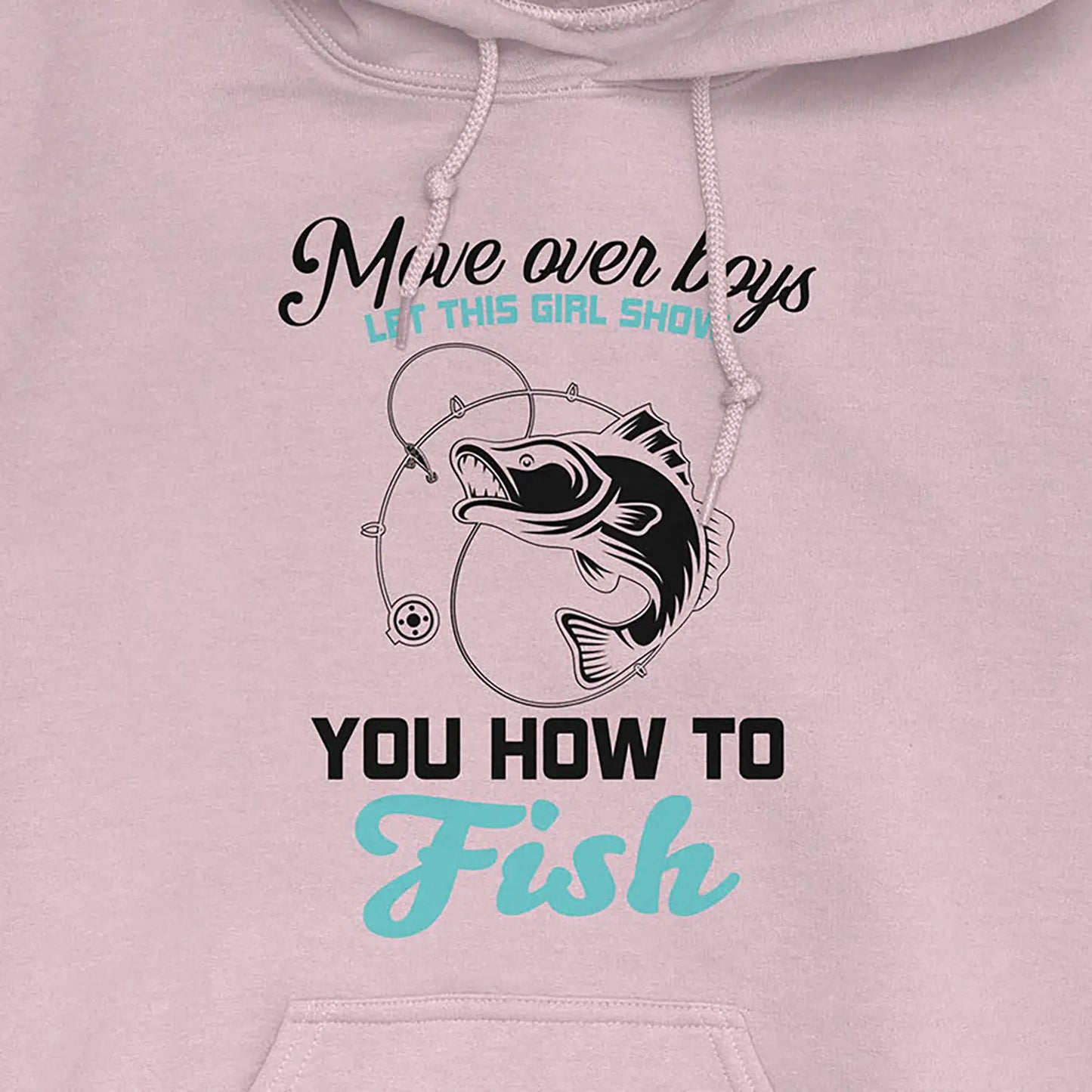Light Pink, Move Over Boys! Hoodie – fish-room