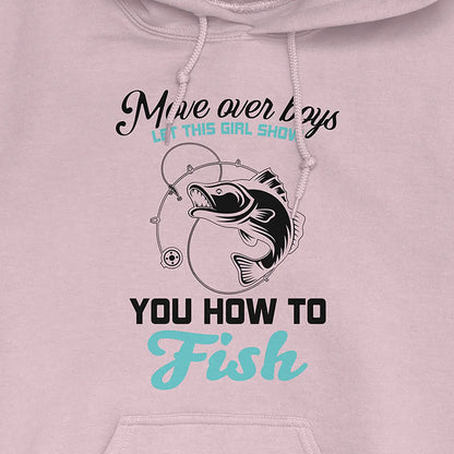 Light Pink, Move Over Boys! Hoodie – fish-room
