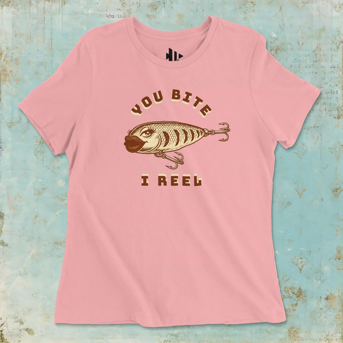 Pink, You Bite I Reel Ladies’ Tee – fish-room