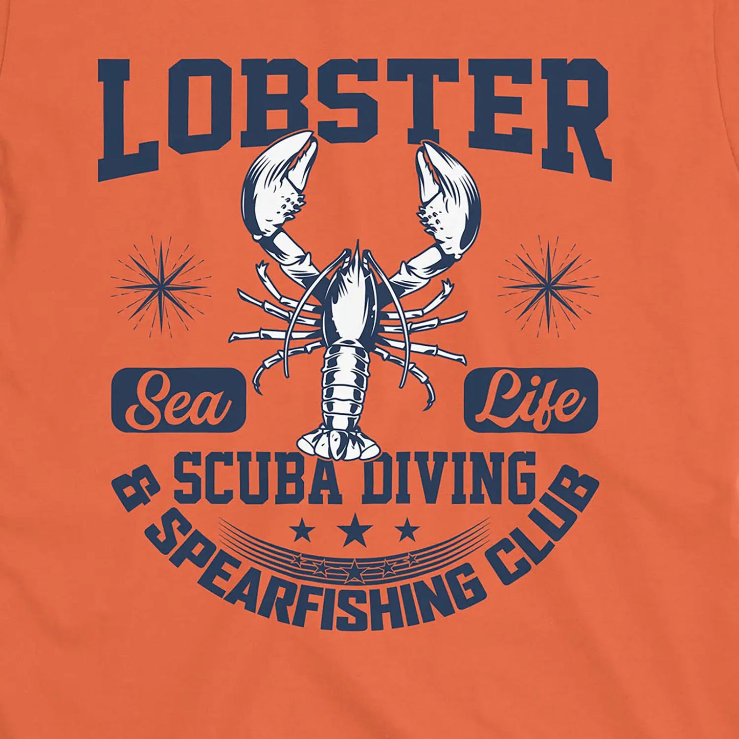 Orange, Lobster Sea Fishing Tee – fish-room