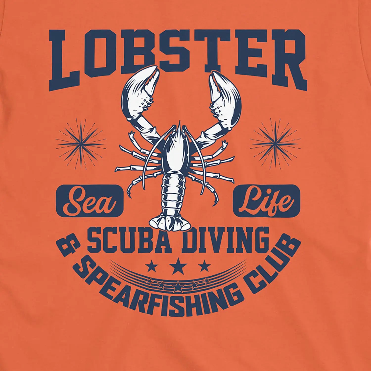 Orange, Lobster Sea Fishing Tee – fish-room