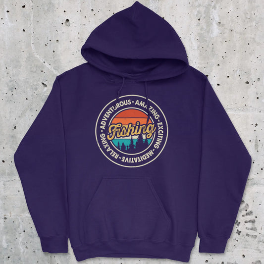 Purple, Adventurous Fishing Hoodie – fish-room