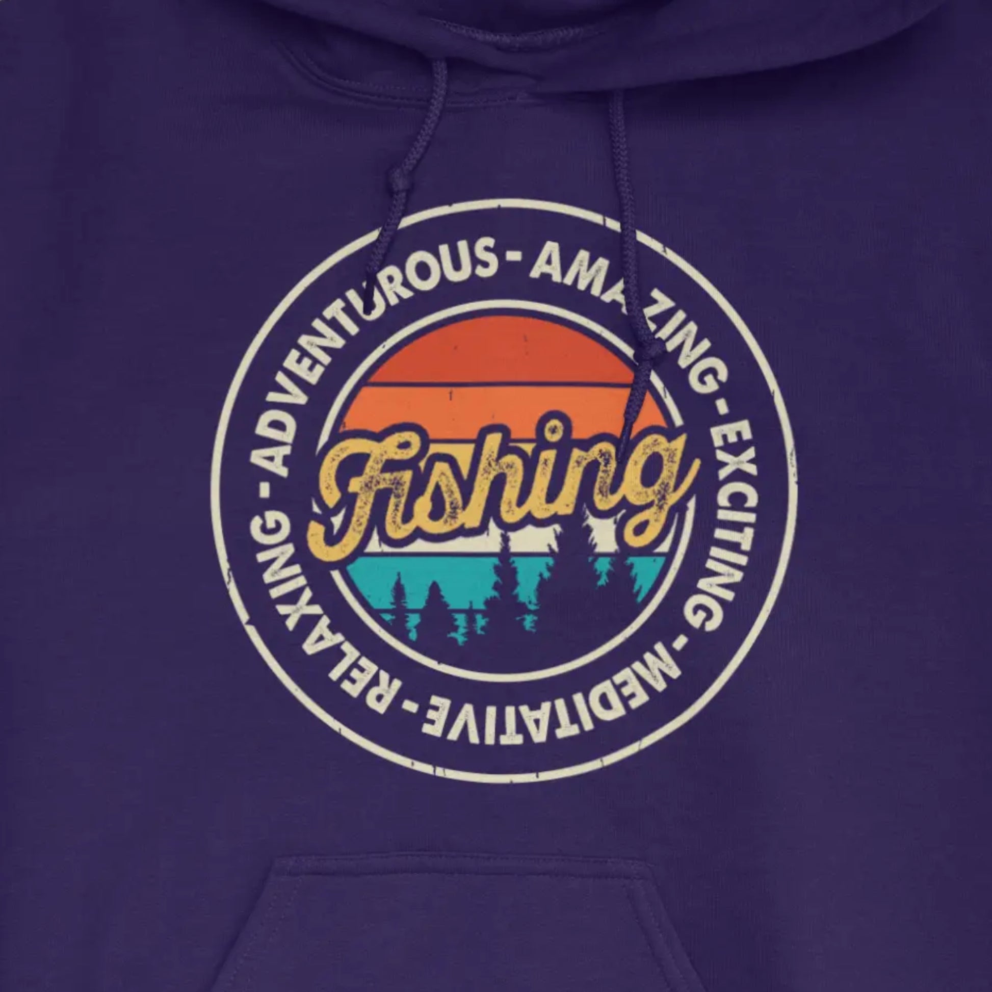 Purple, Adventurous Fishing Hoodie – fish-room
