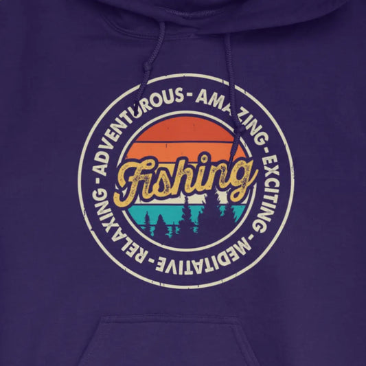 Purple, Adventurous Fishing Hoodie – fish-room