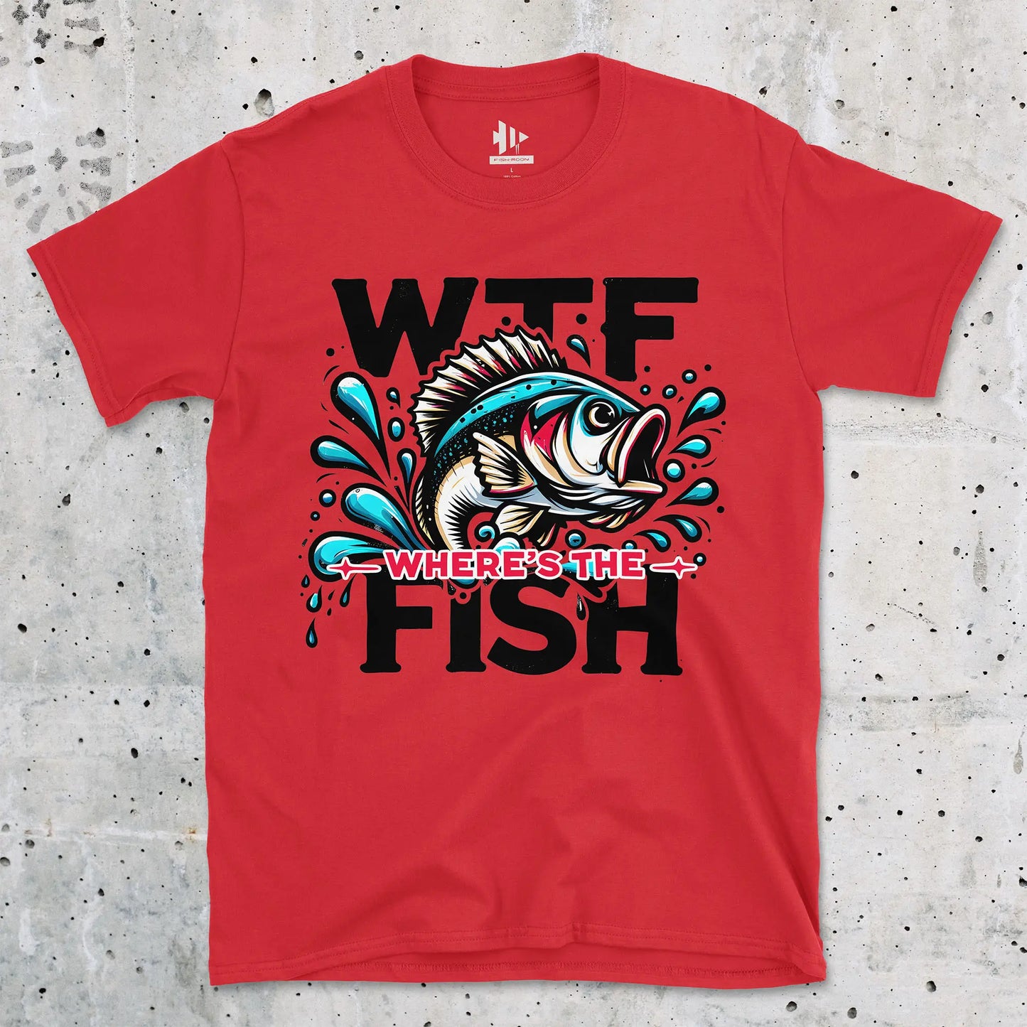 Red, WTF: Where's the Fish?  Tee – fish-room