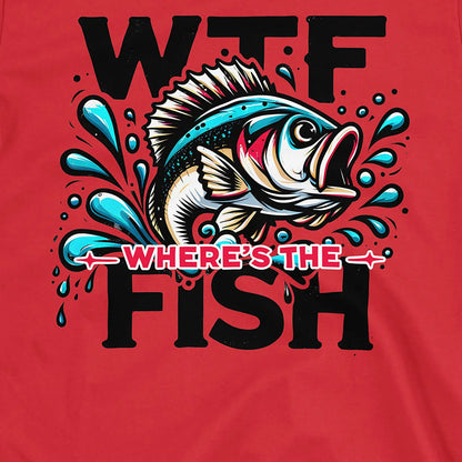 Red, WTF: Where's the Fish?  Tee – fish-room