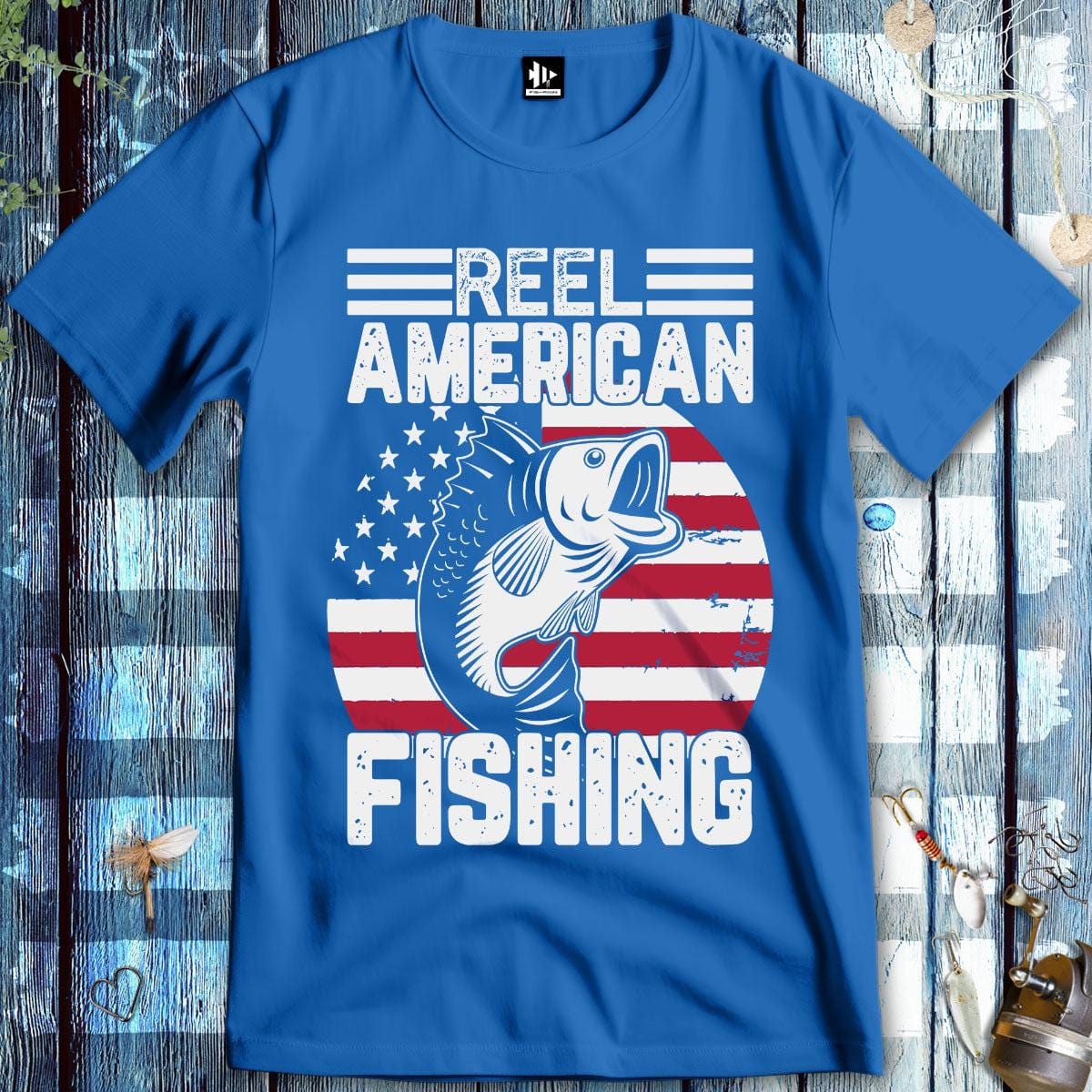 fish-room llc T-Shirt Royal / S Reel American Fishing T-Shirt