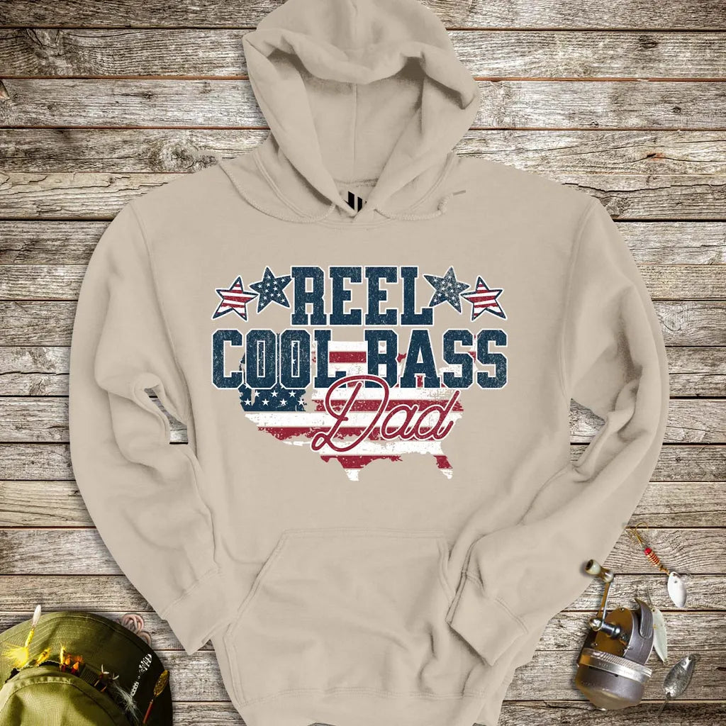 Reel Cool Bass Dad Hoodie - FISH - ROOM LLC