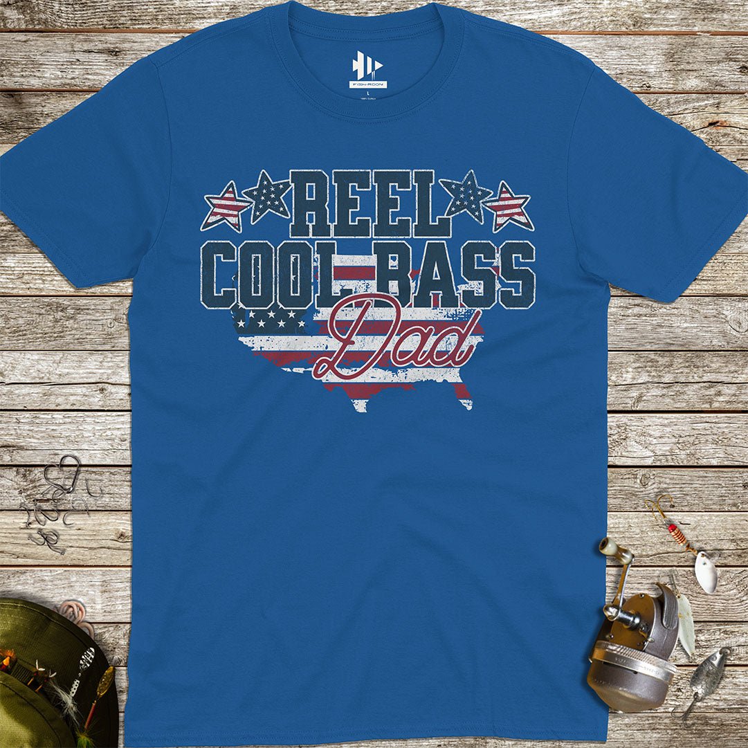 Reel Cool Bass Dad Tee - FISH - ROOM LLC