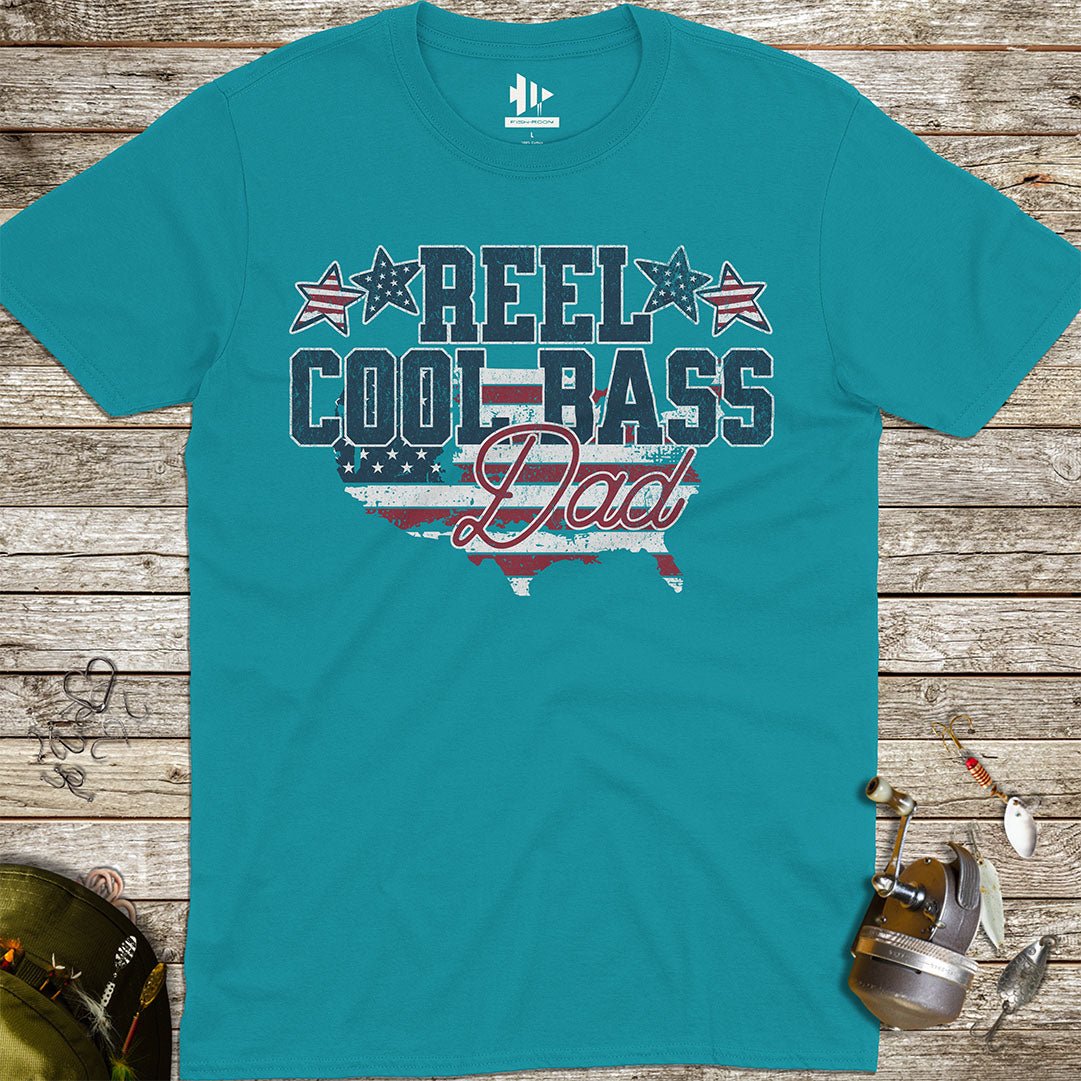 Reel Cool Bass Dad Tee - FISH - ROOM LLC