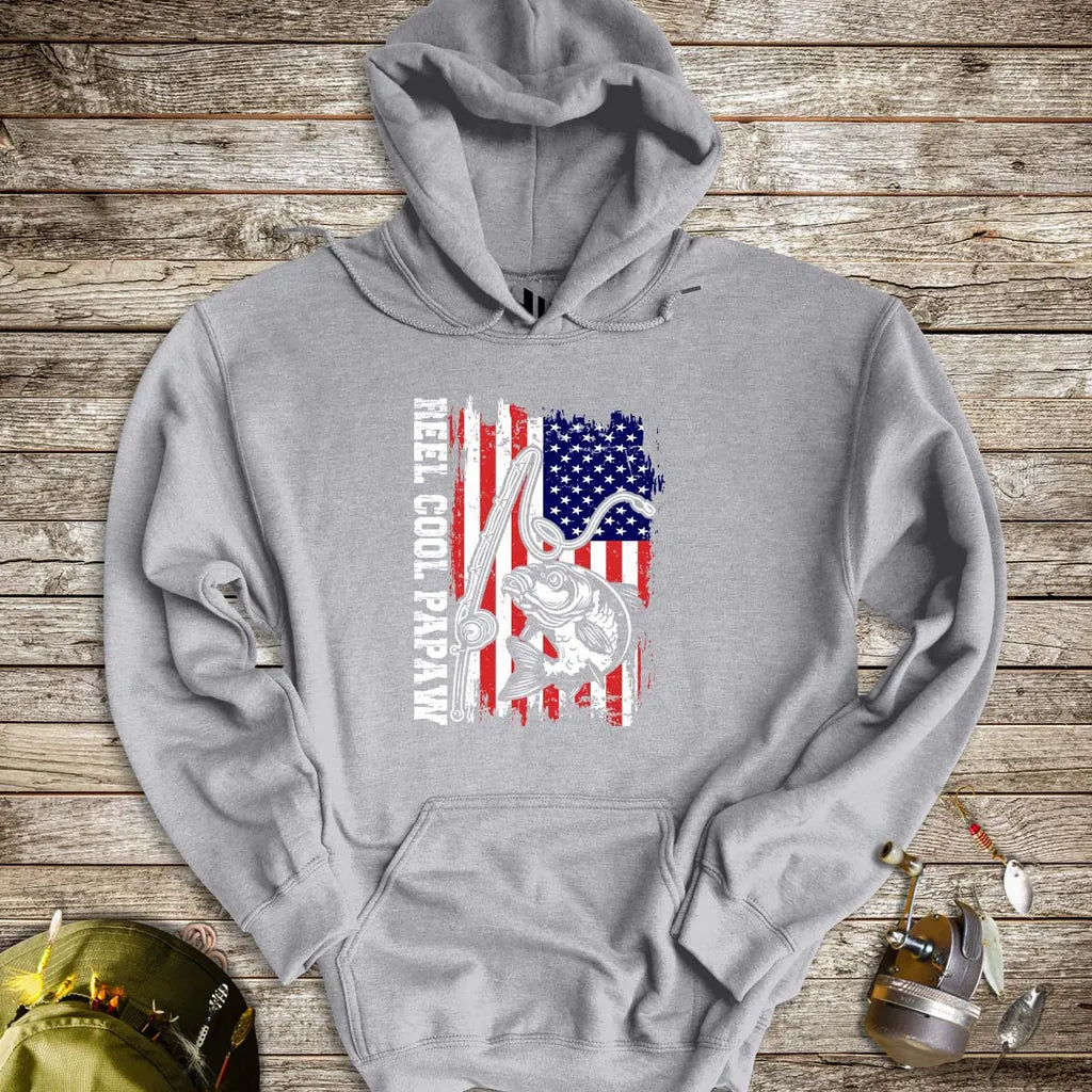 Reel Cool Papaw Hoodie - FISH - ROOM LLC