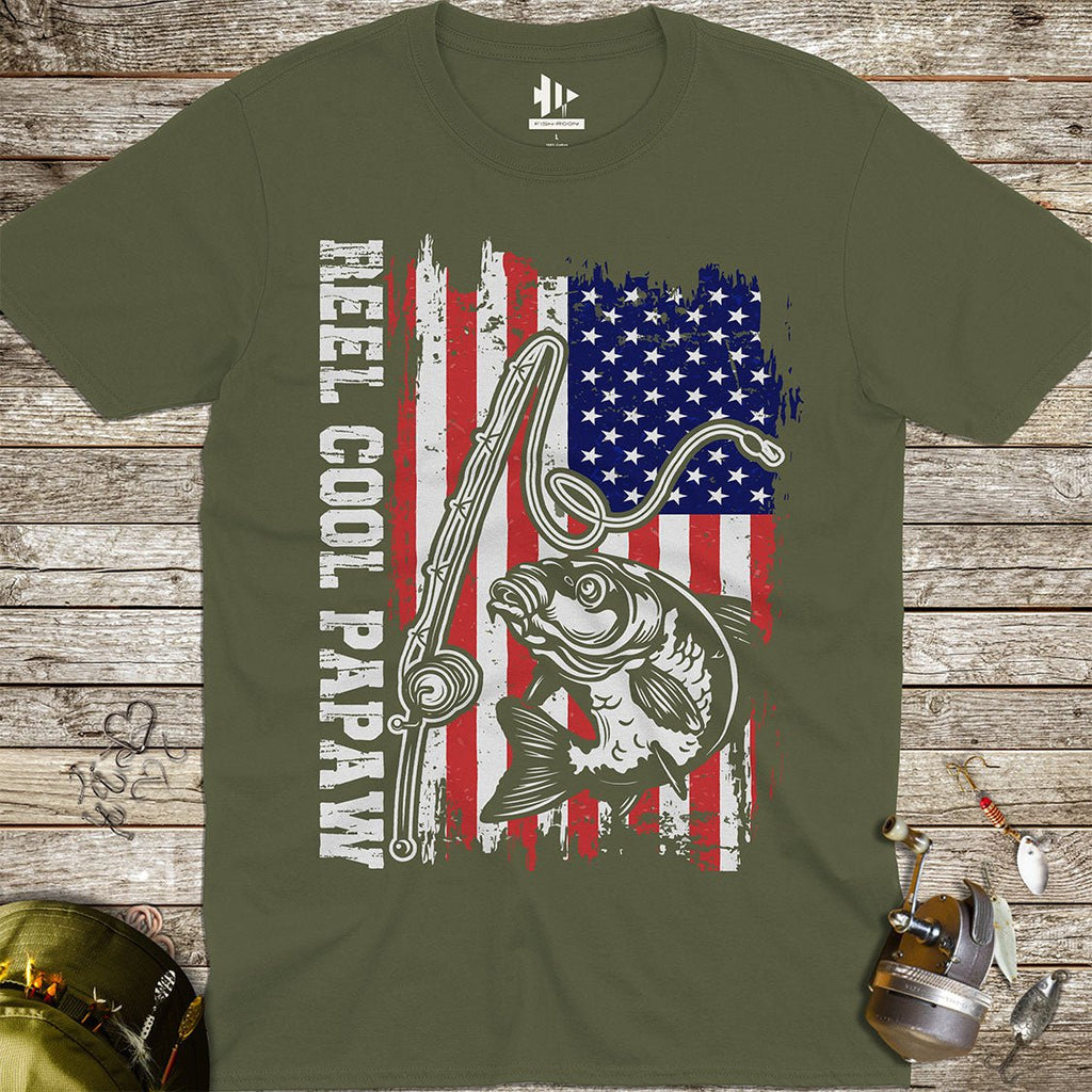 Reel Cool Papaw Tee - FISH - ROOM LLC