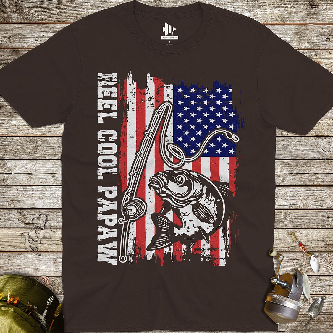 Reel Cool Papaw Tee - FISH - ROOM LLC
