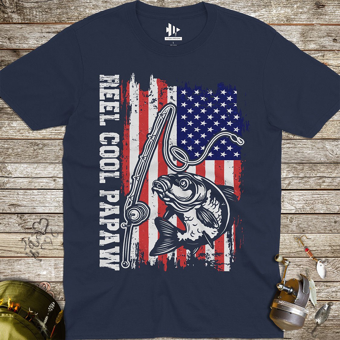 Reel Cool Papaw Tee - FISH - ROOM LLC
