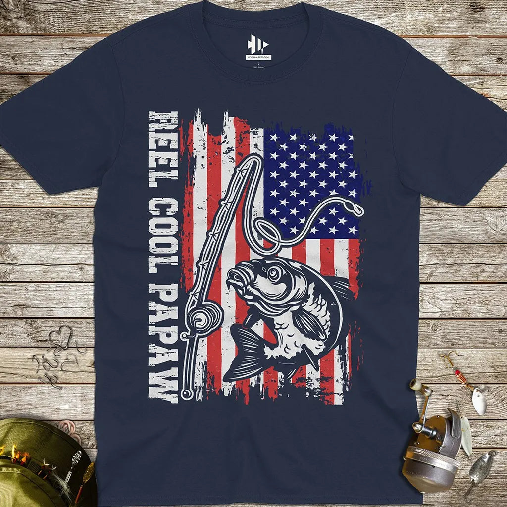 Reel Cool Papaw Tee - FISH - ROOM LLC