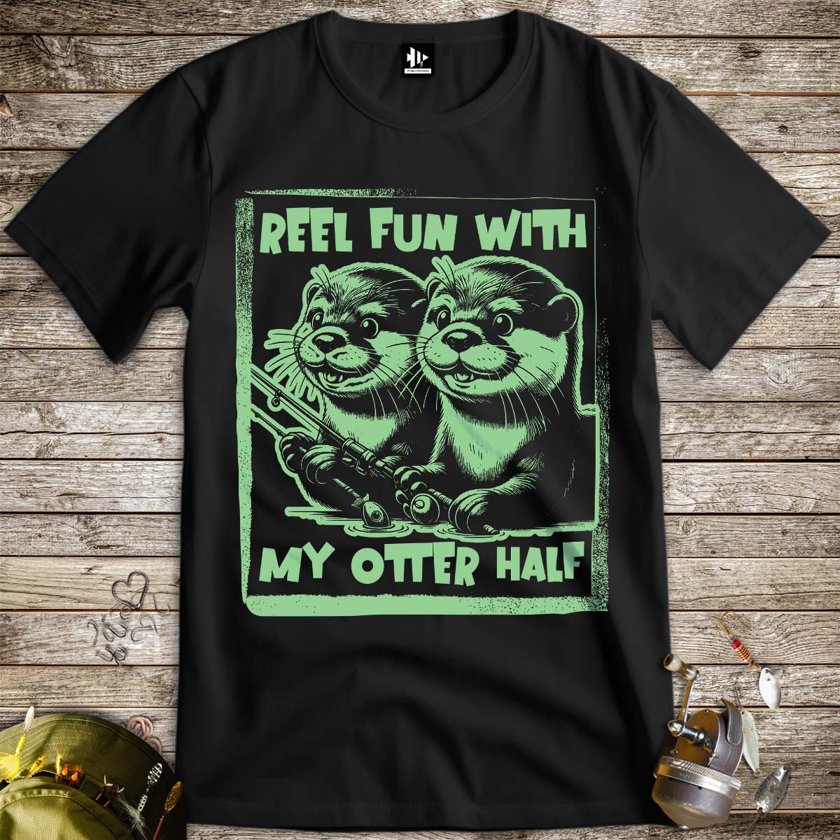 Reel Fun with My Otter Half Tee - FISH - ROOM LLC