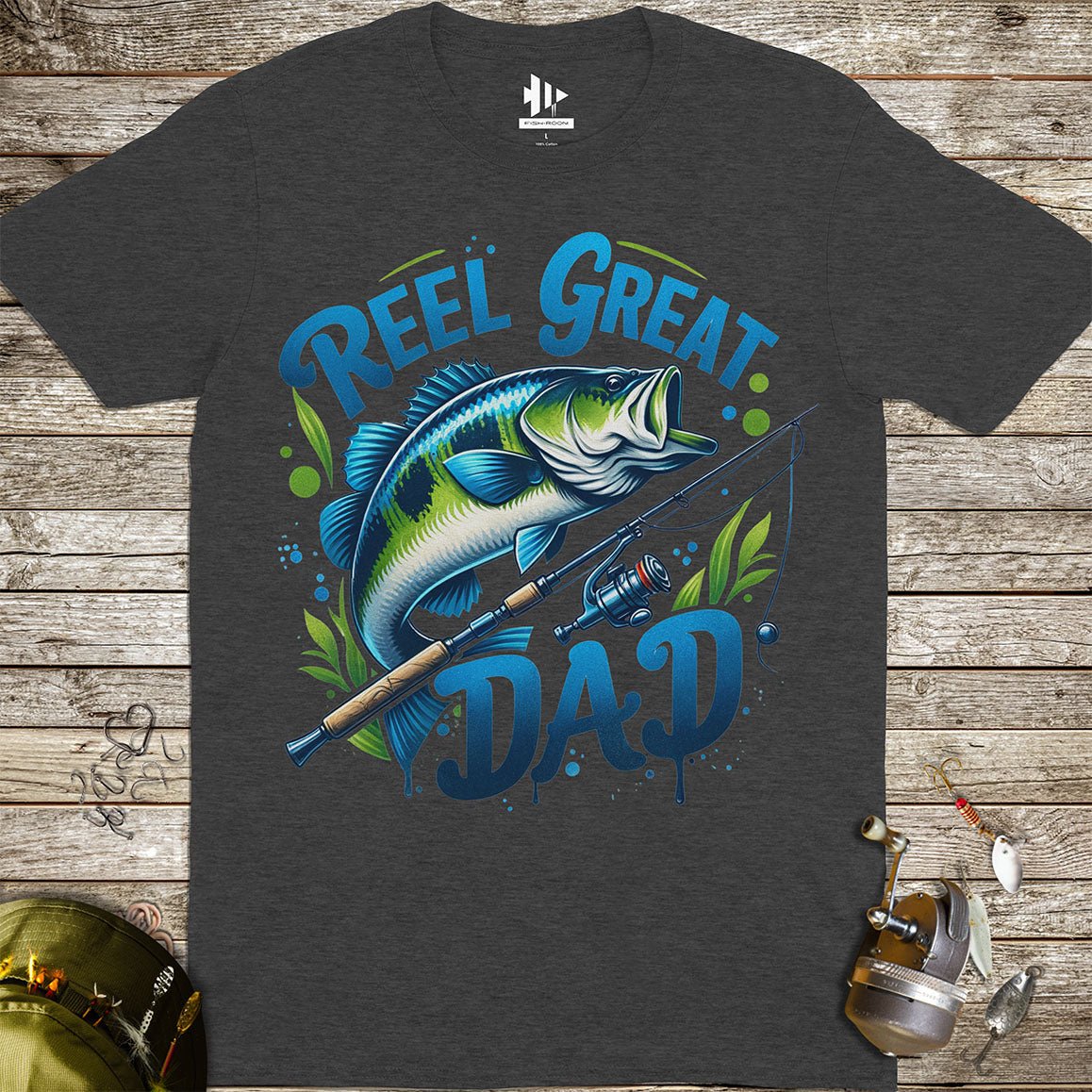 Reel Great Dad Tee - FISH - ROOM LLC