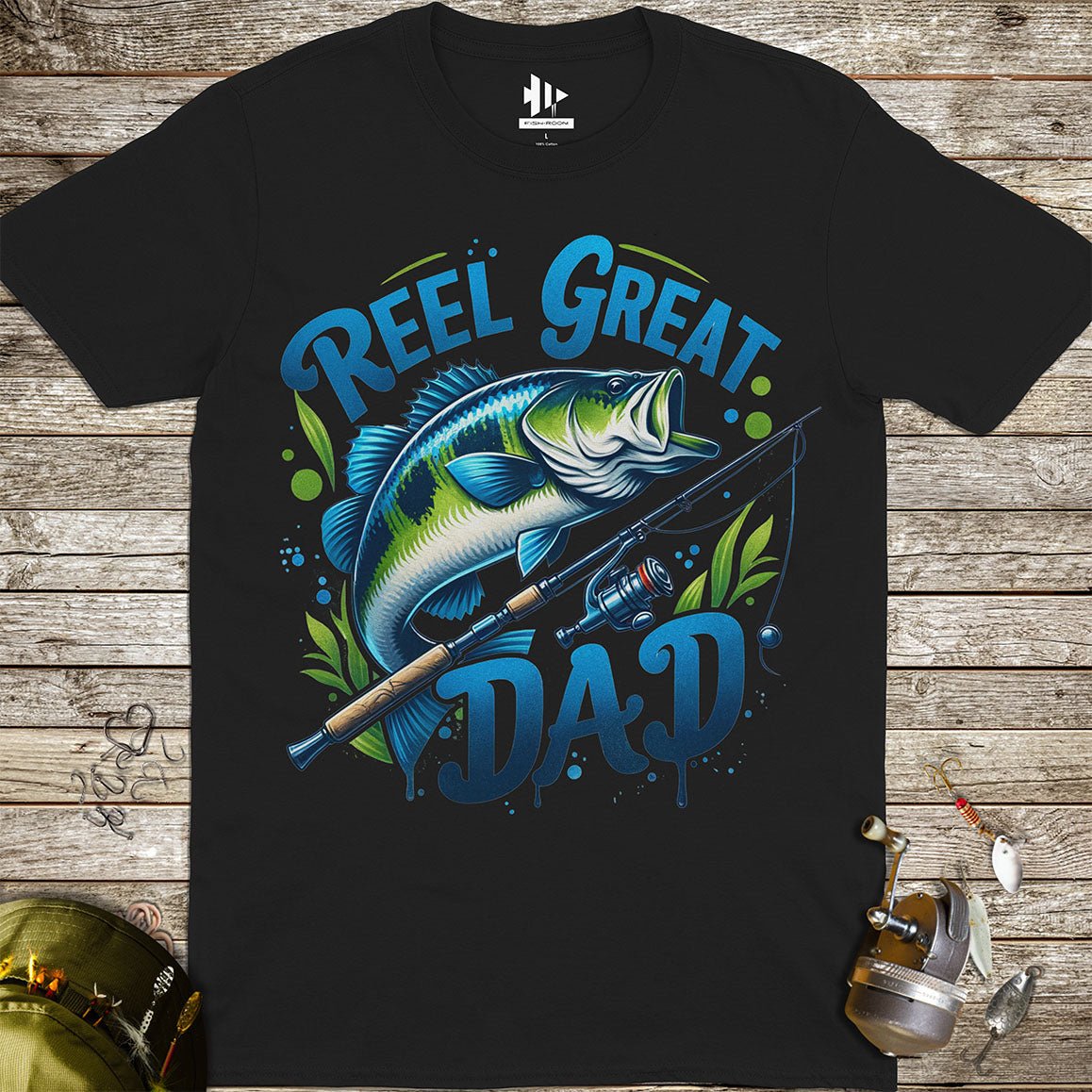 Reel Great Dad Tee - FISH - ROOM LLC