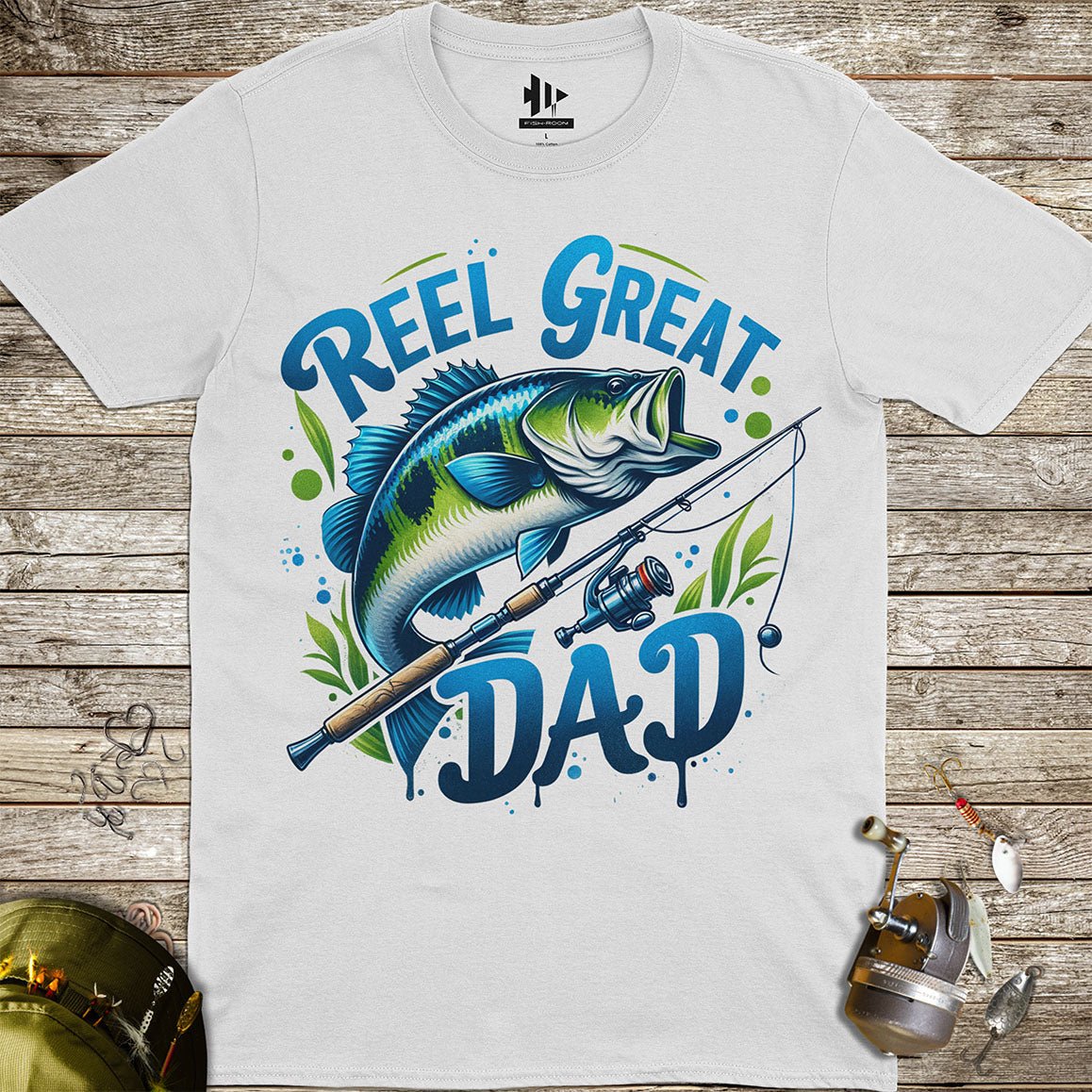 Reel Great Dad Tee - FISH - ROOM LLC