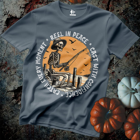 Reel In Peace Tee-funny fishing t shirt-FISH-ROOM LLC