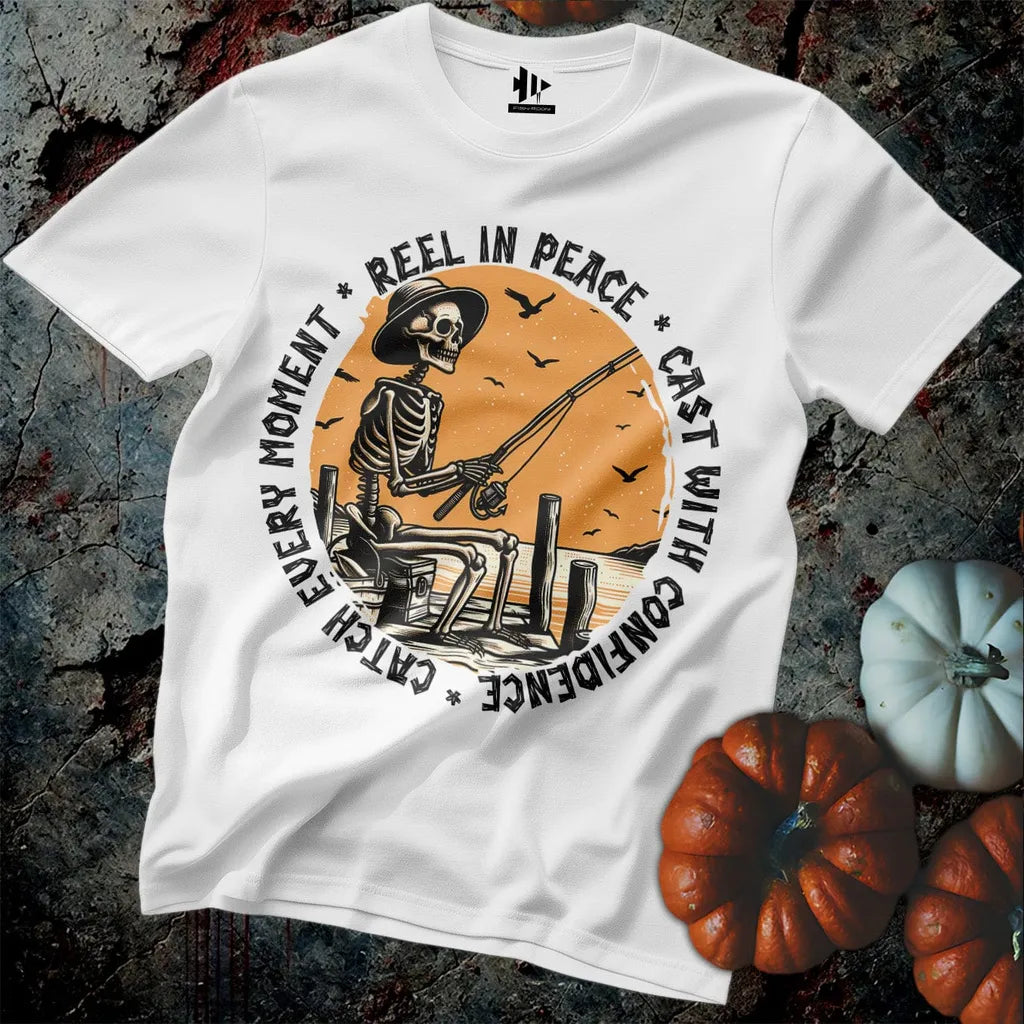 White, Reel In Peace Tee – fish-room