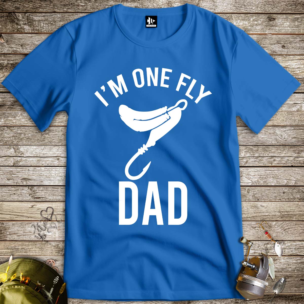 I'm One Fly Dad Tee-funny fishing t shirt-FISH-ROOM LLC