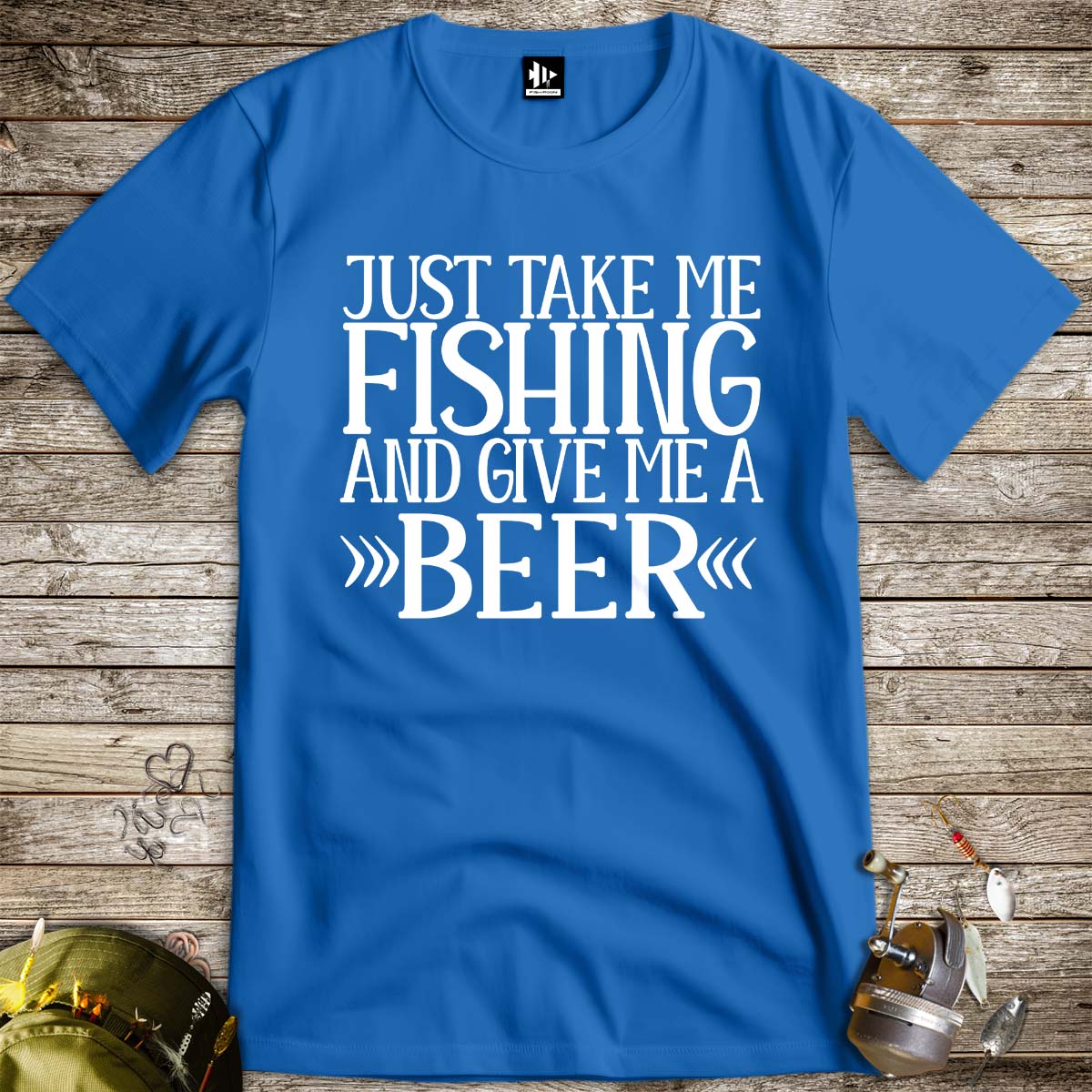 Just Take Me Fishing Tee-funny fishing t shirt-FISH-ROOM LLC