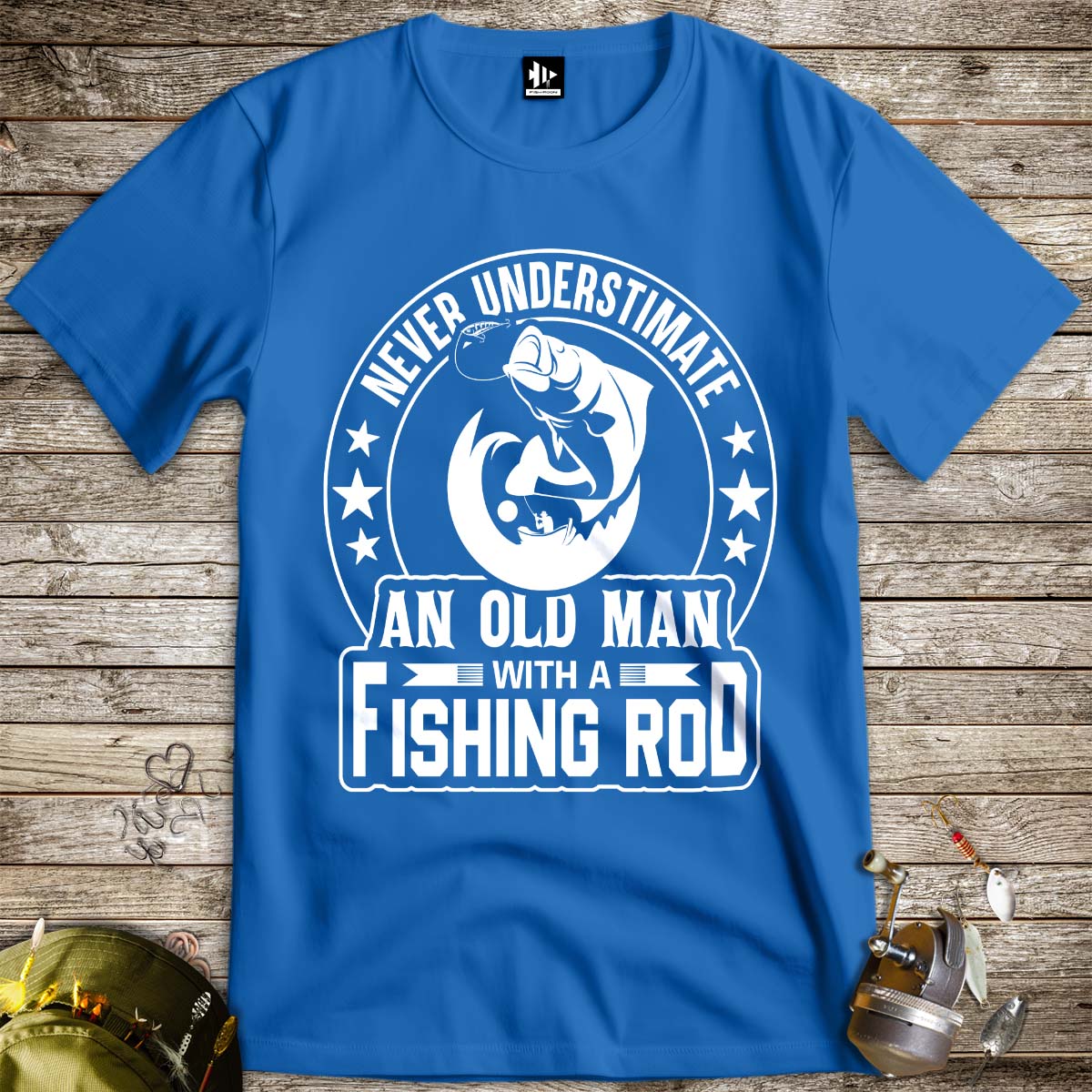 Old Man Tee-funny fishing t shirt-FISH-ROOM LLC