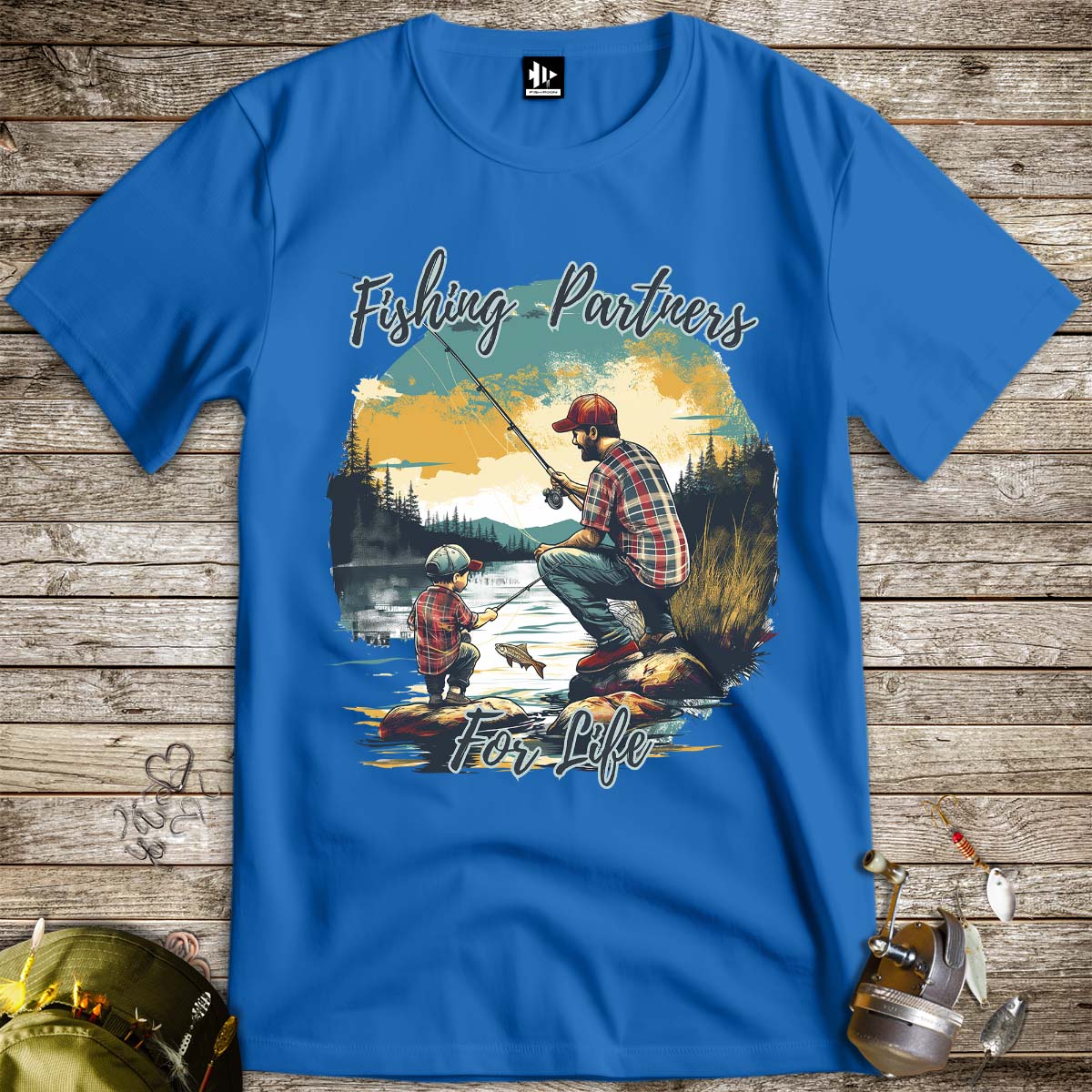 Fishing Partners for Life Tee-funny fishing t shirt-FISH-ROOM LLC