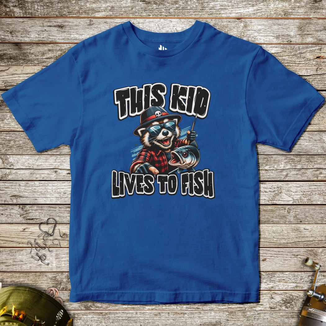 Royal, This Kid Loves to Fish Tee for Kids – fish-room