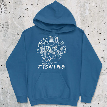 Royal, The World is Going Crazy, I'm Going Fishing Hoodie – fish-room