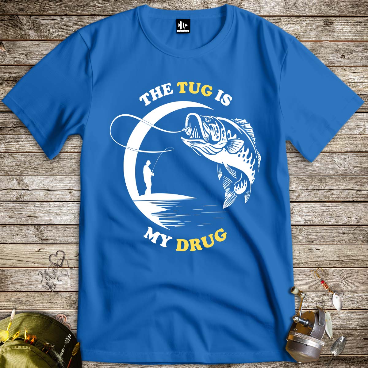 The Tug Is My Drug Tee-funny fishing t shirt-FISH-ROOM LLC