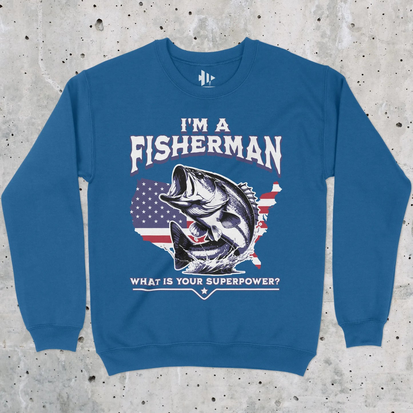 Royal, Fisherman Superpower Sweatshirt – fish-room