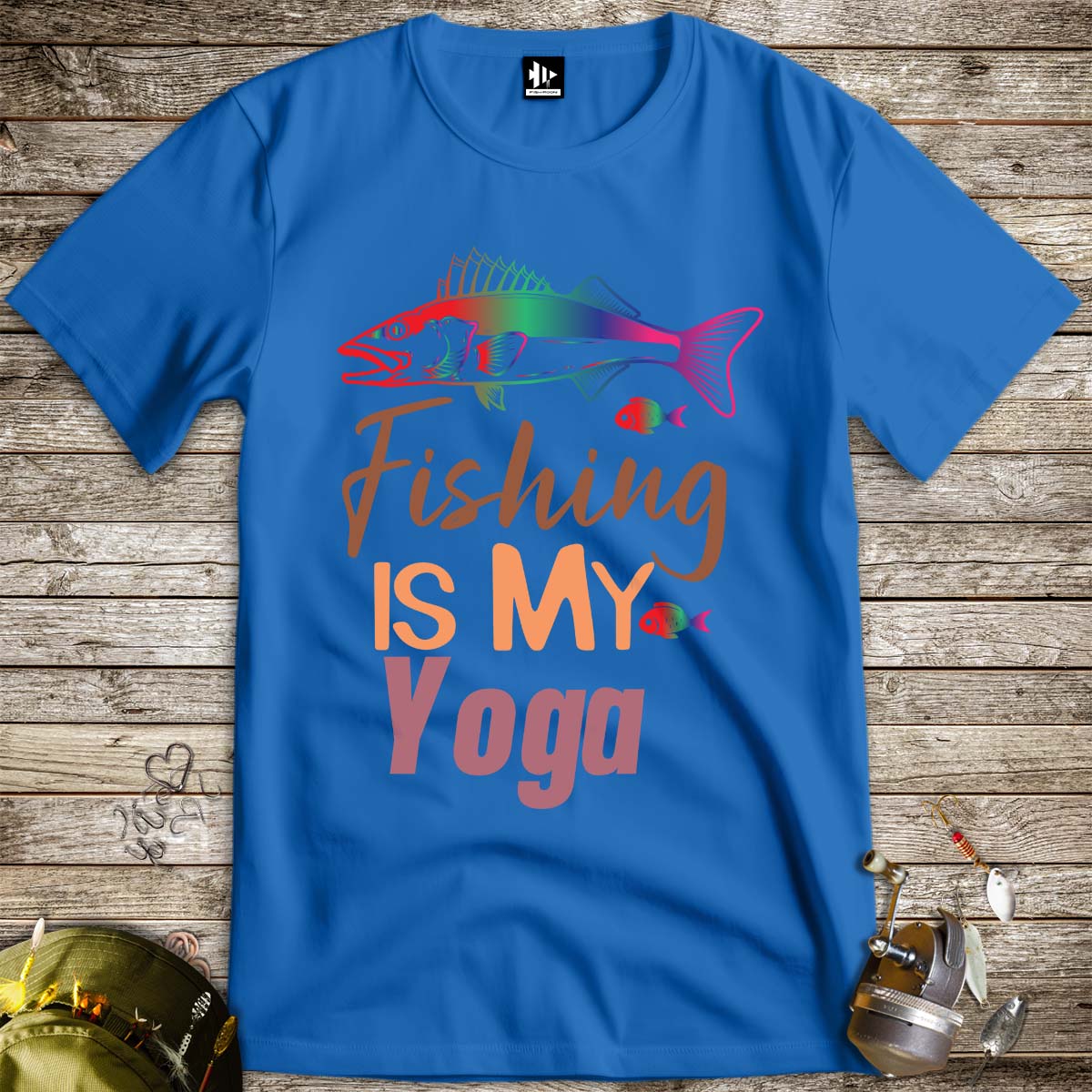 Fishing Is My Yoga Tee-funny fishing t shirt-FISH-ROOM LLC